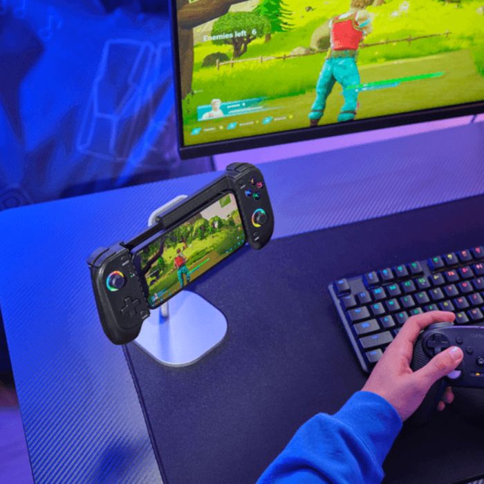 Trust GXT 735G Mylox Controller Wireless Bluetooth per trasformare il tuo smartphone in una console da gaming portatile Nero