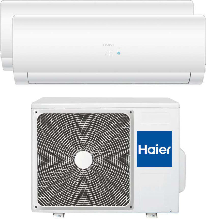 Haier Clima H2U14MAAOUT Condizionatore Fisso split system 2 Unità interne 9000 + 12000 btu e 1 Esterna
