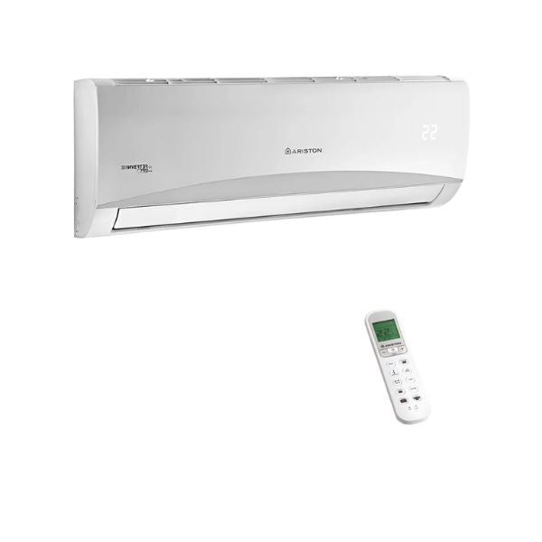 Ariston PRIOS R32 35 C MM0-O Condizionatore Fisso, Tecnologia 2D Inverter, Unità Interna E Esterna, Split System, Bianco