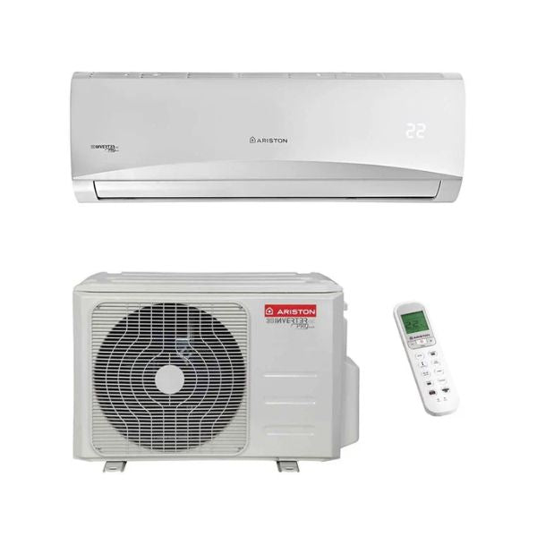Ariston PRIOS R32 35 C MM0-O Condizionatore Fisso, Tecnologia 2D Inverter, Unità Interna E Esterna, Split System, Bianco