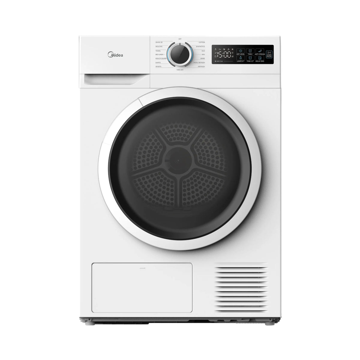 Midea Asciugatrice MD110H80D1WIT 8 kg Pompa di Calore Classe D 15 Programmi