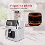 Melchioni Family GAIA PLUS Friggitrice ad Aria 8L XXL con Doppia Resistenza Air Fryer Senza Olio, 10 Programmi, Display LED, Timer 60 min, Temperatura 80°-200°C, 2200W