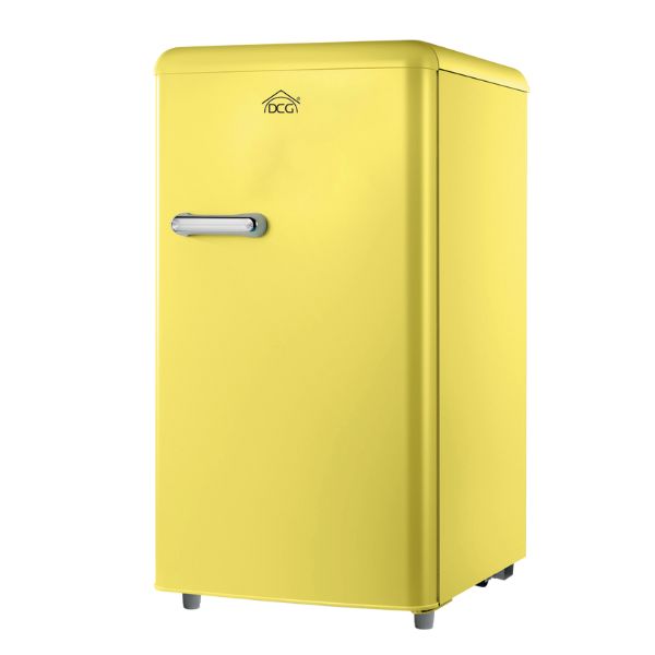 DCG Eltronic MF100Y Frigorifero con Congelatore Libera installazione Monoporta 100 L Giallo Linea Retrò