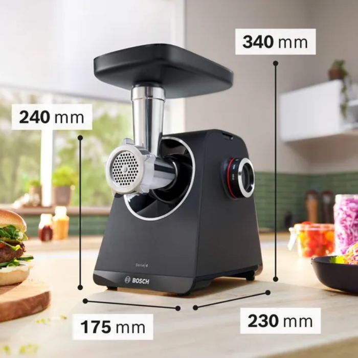 Bosch MFWS430B Serie 4 Tritacarne Multipower Series 4 1900 W Nero