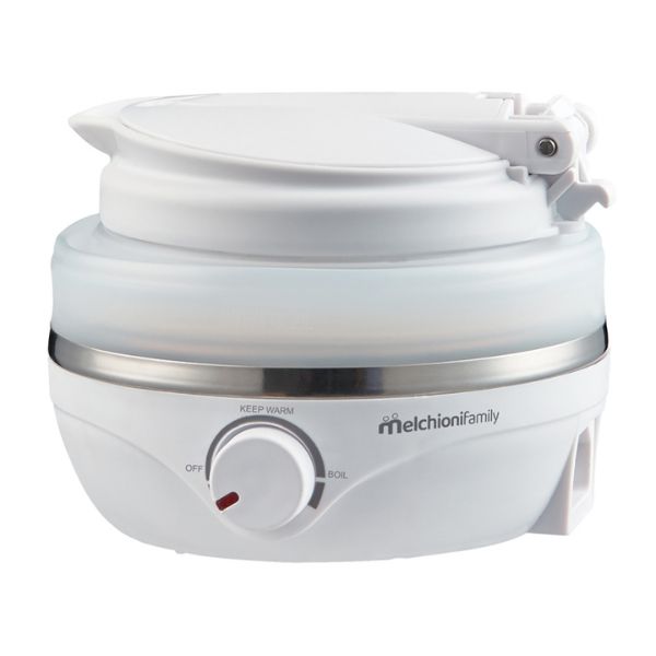 Melchioni Family Mrs Kettle Bollitore da Viaggio Pieghevole 0,6L Doppio Voltaggio 800W