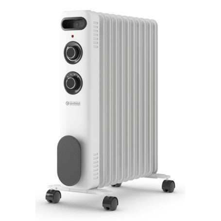 Olimpia Splendid Caldorad S1 11, Radiatore Elettrico a Olio 2500 W con 11 Elementi, Termostato Regolabile e Ruote