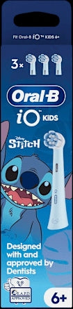 Oral-B Testine di Ricambio iO Kids Disney Stitch 6+ Extra Morbide 3 Pezzi