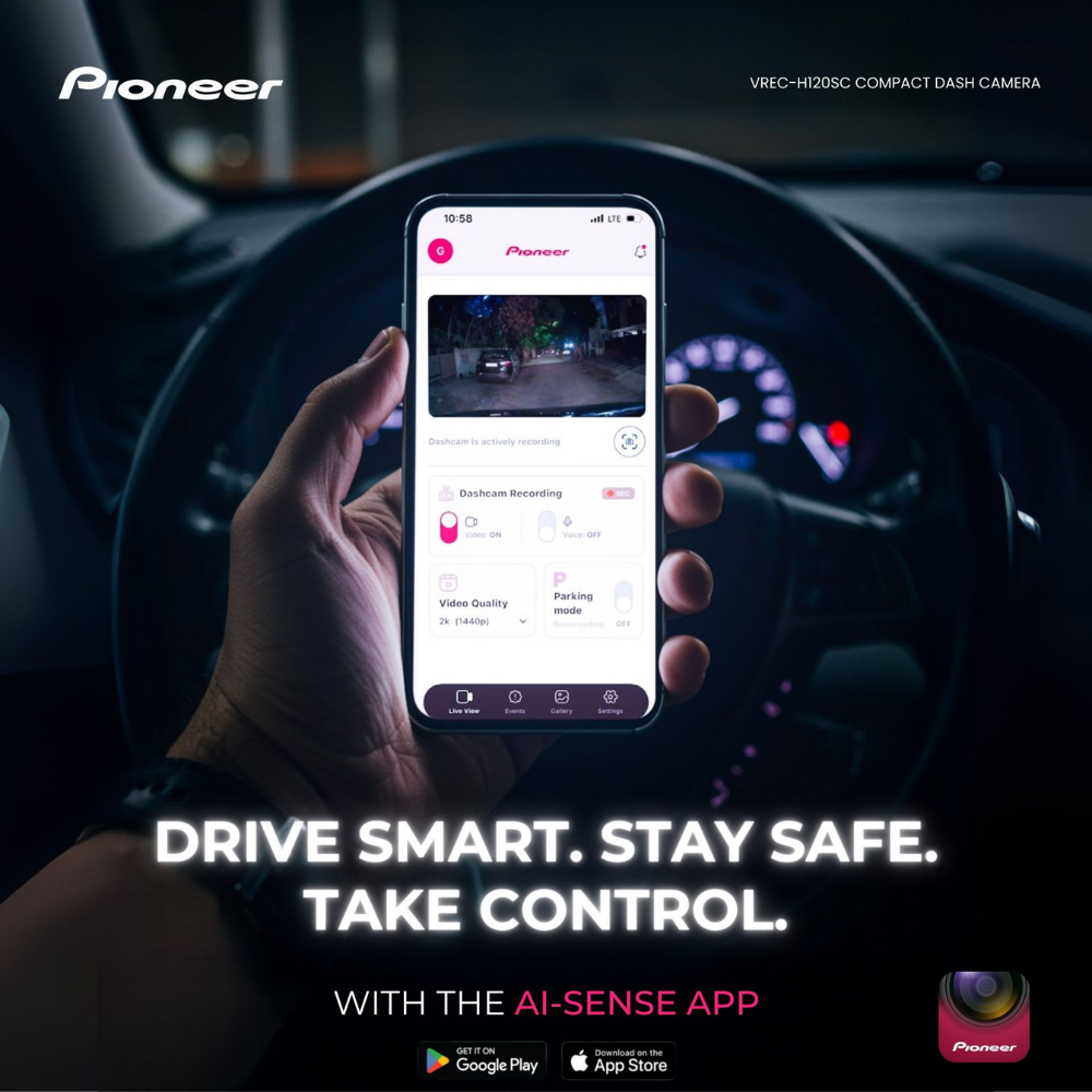 Pioneer Dash Cam Vrec-h120sc