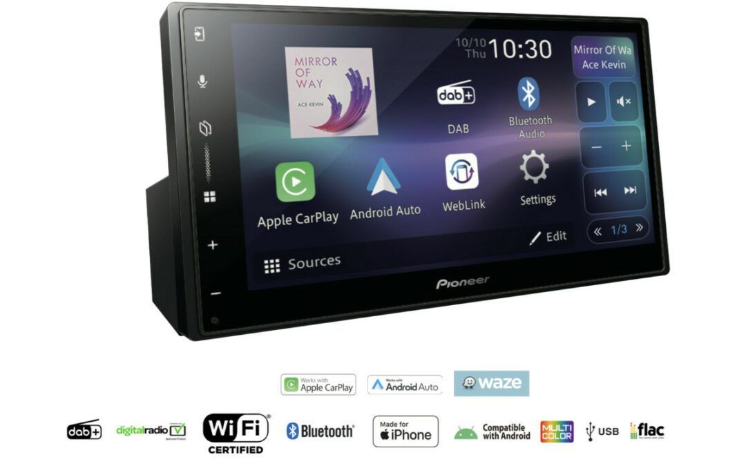 Pioneer SPH-DA77DAB Autoradio Apple Car Play Android Auto Wireless, USB Mirroring WebLink