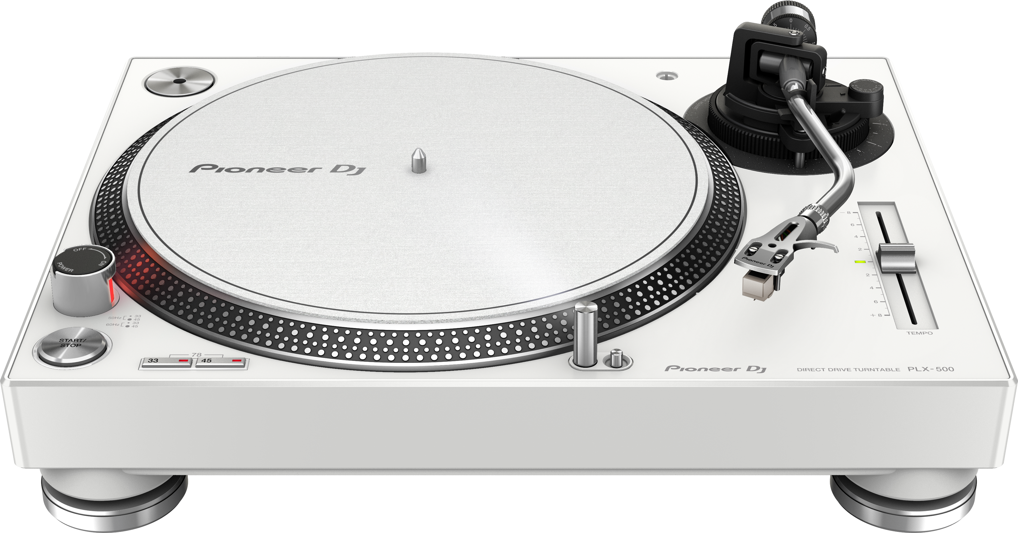 Pioneer DJ PLX-500 Piatto per DJ ad azionamento diretto Bianco