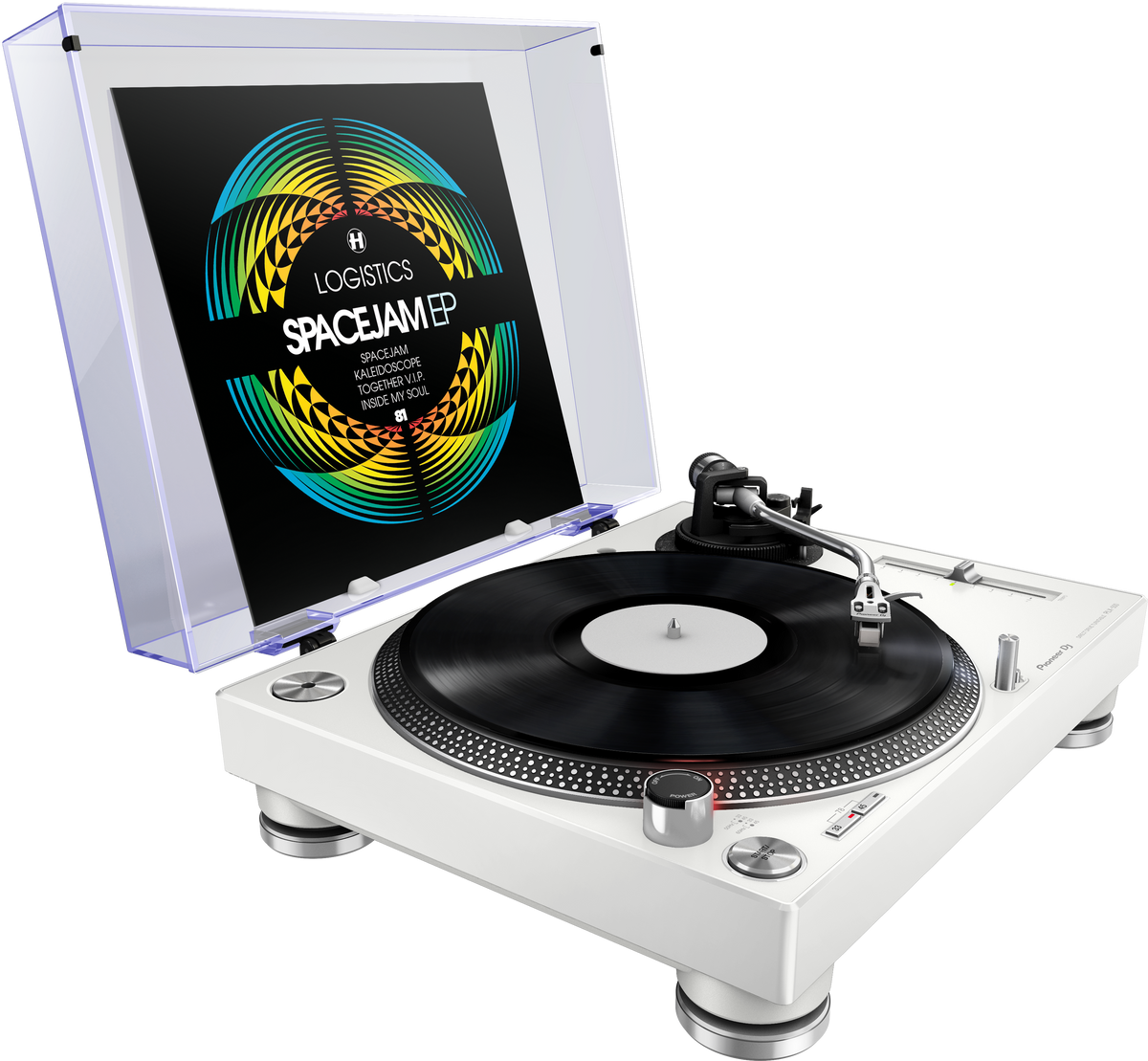 Pioneer DJ PLX-500 Piatto per DJ ad azionamento diretto Bianco
