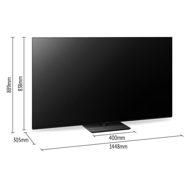 Panasonic TV-65Z85AEG Televisione Smart TV 65 Pollici Sistema FireTV Dolby Vision IQ HDR10 (G) Nero