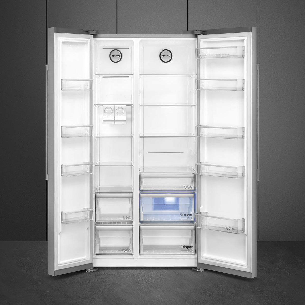 Smeg SBS63XDF frigorifero side-by-side Libera installazione 580 L F Stainless steel