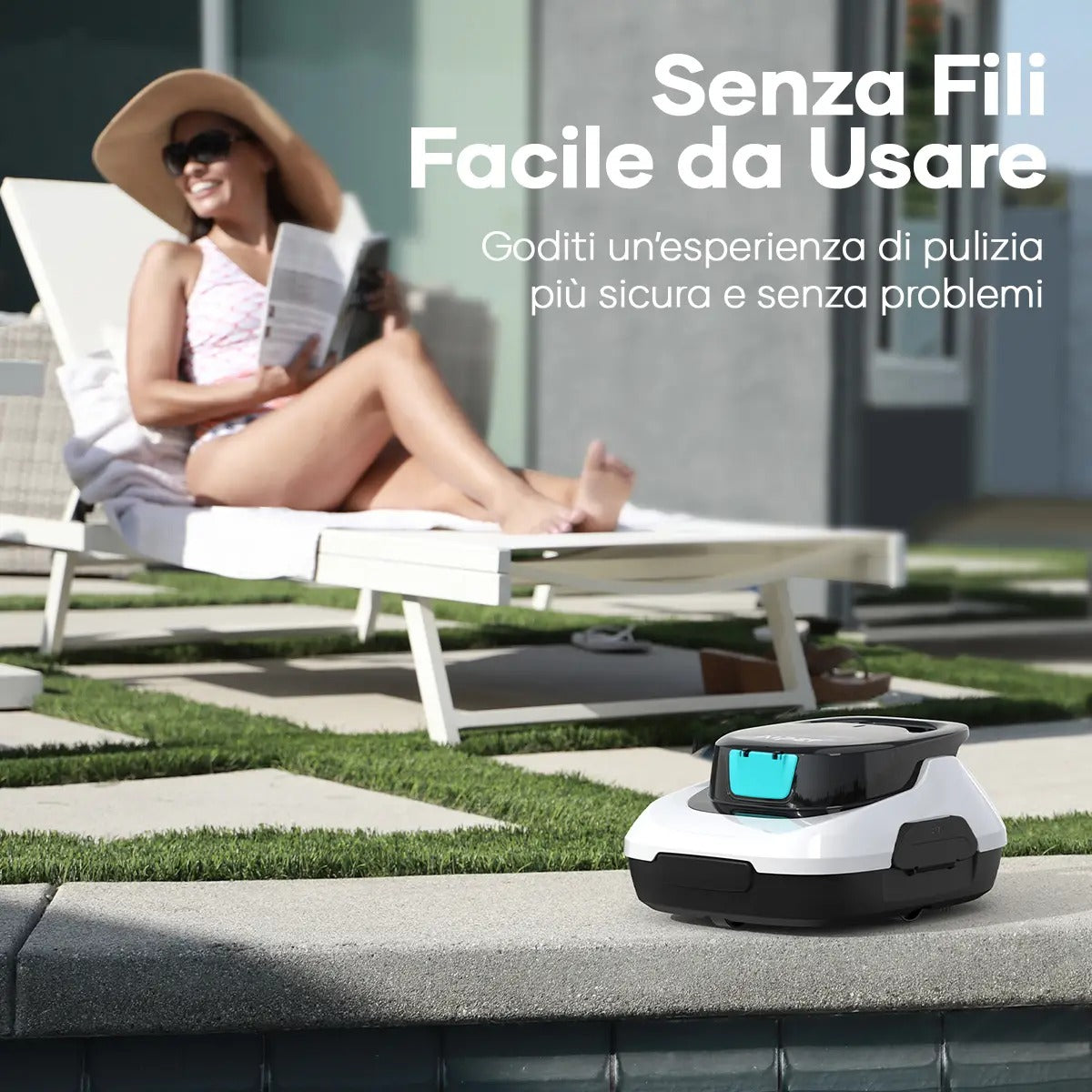 Aiper Scuba SE Robot Pulisci Piscina Senza Fili