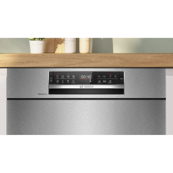 Bosch SMU6ECS12E Serie 6 Lavastoviglie da incasso sottopiano 60 cm Acciaio spazzolato