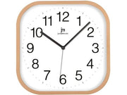 Lowell 00893W Orologio da Parete Quadrato Effetto Legno Silenzioso 30x30 cm