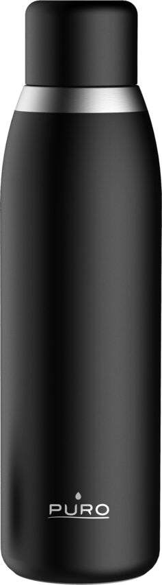 PURO WB500SMART1BLK borraccia Uso quotidiano, Fitness, Sport 500 ml Acciaio inossidabile Nero