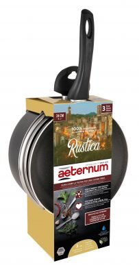 BIALETTI* BATTERIA 3PZ RUSTICA