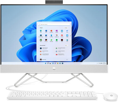 HP 27-cb1035nl AMD Ryzen™ 5 68,6 cm (27") 1920 x 1080 Pixel 8 GB DDR4-SDRAM 512 GB SSD PC All-in-one Windows 11 Home Wi-Fi 6 (802.11ax) Bianco