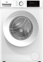 Beko b100 BMX8126DW Lavatrice 8kg classe A bianco, inverter 1200 giri, display XL, oblò bianco, vapore