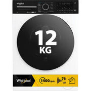 Whirlpool FRONT LOADER STD, Capacità 12kg, classe A -10%, bianco, Autodose, vapore, porta nera, Wi-Fi