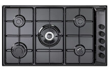 De’Longhi FLN 59 DD piano cottura Nero Da incasso 86 cm Gas 5 Fornello(i)