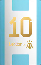 Lexar SL500 SSD portatile da 1TB, Edizione AFA, co-branding Campionati del Mondo Argentina, lettura fino a 2000 MB/s e scrittura fino a 1800 MB/s, USB 3.2 Gen 2x2, metallo sottile e resisten