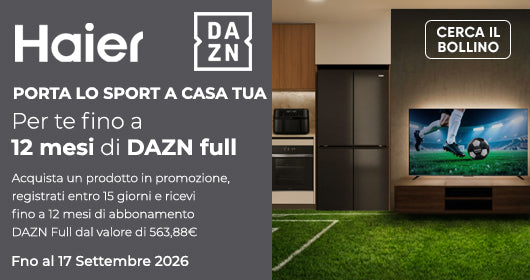Promozione Haier Dazn