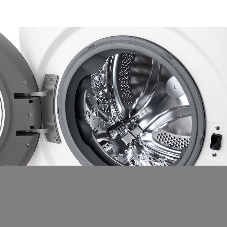 LG D2R3S08NSWW Lavasciuga slim 8/5kg AI DD, Classe E, 1200 giri, AI Wash, Vapore