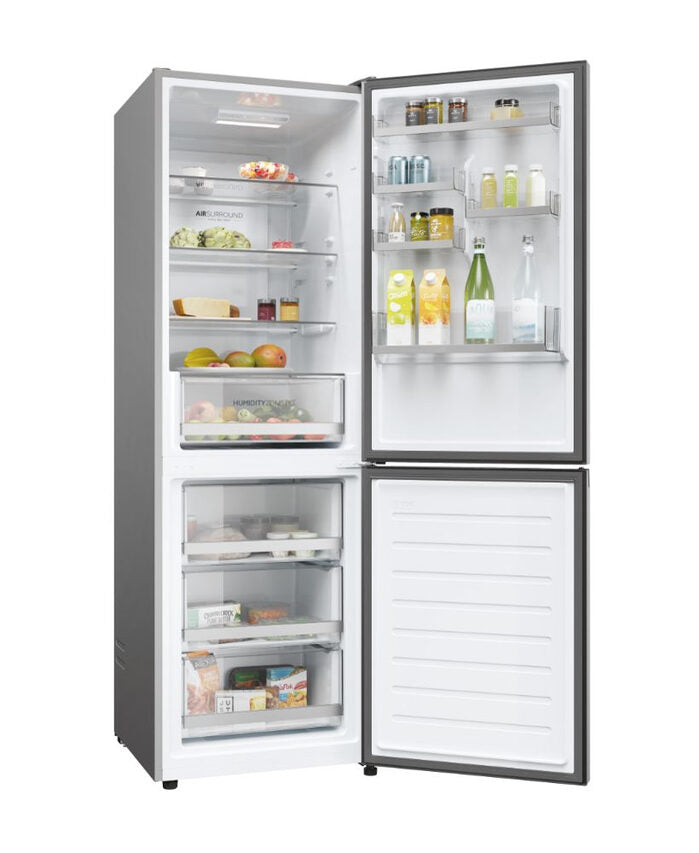 Haier 2D 60 Serie 1 HDW1618DNPK frigorifero con congelatore Libera installazione 341 L D Argento