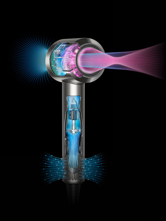 Dyson SS HD07 Supersonic asciugacapelli 1600 W Blu, Rame