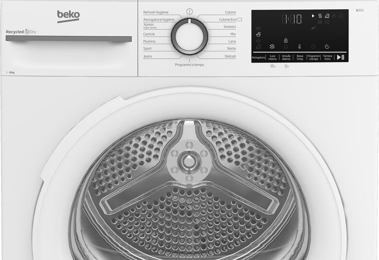 Beko BMT481WI: Asciugatrice 8kg, Classe C, motore inverter