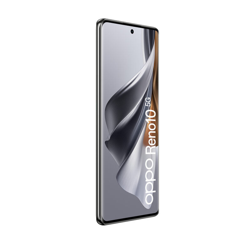 OPPO Reno Smartphone 5G, AI Tripla fotocamera 64+32+8MP, Selfie 32MP, Display 6.7" 120HZ AMOLED, 5000 mAh, RAM 8GB (Esp. fino 16GB) + ROM 256GB, [Versione Italia], Colore Silvery Grey
