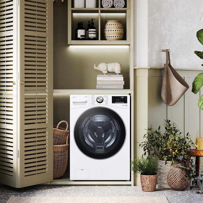 LG F0P3020TSWC Serie P3 Lavatrice XL A Libera Installazione 20 Kg, 1000 Giri, AI DD™, TurboWash 360, Lavaggio A Vapore, Wi-Fi, Classe B, Bianco