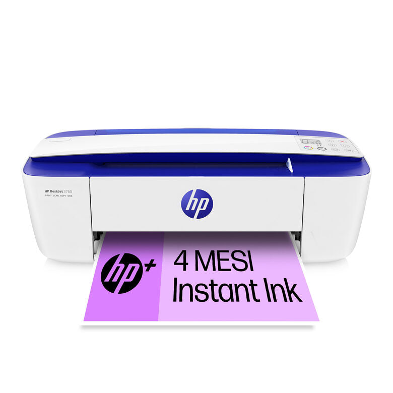 HP DeskJet 3760 Wireless All-in-One Colore Stampante, Instant Ink; Fotocopiatrice, scanner
