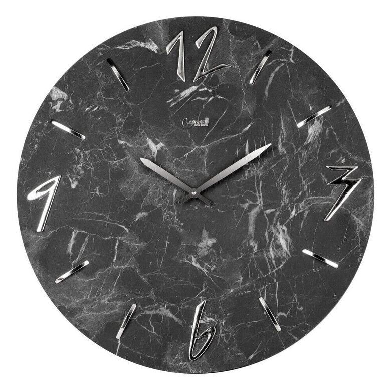 Lowell 11457 orologio da parete e da tavolo Orologio al quarzo Rotondo Grigio, Color marmo