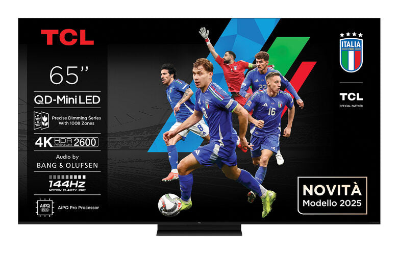 TCL C79K Serie Smart TV QD-MiniLED 4K 65" 65C79K, 144Hz, audio B&O, Dolby Vision IQ & Atmos, Google TV