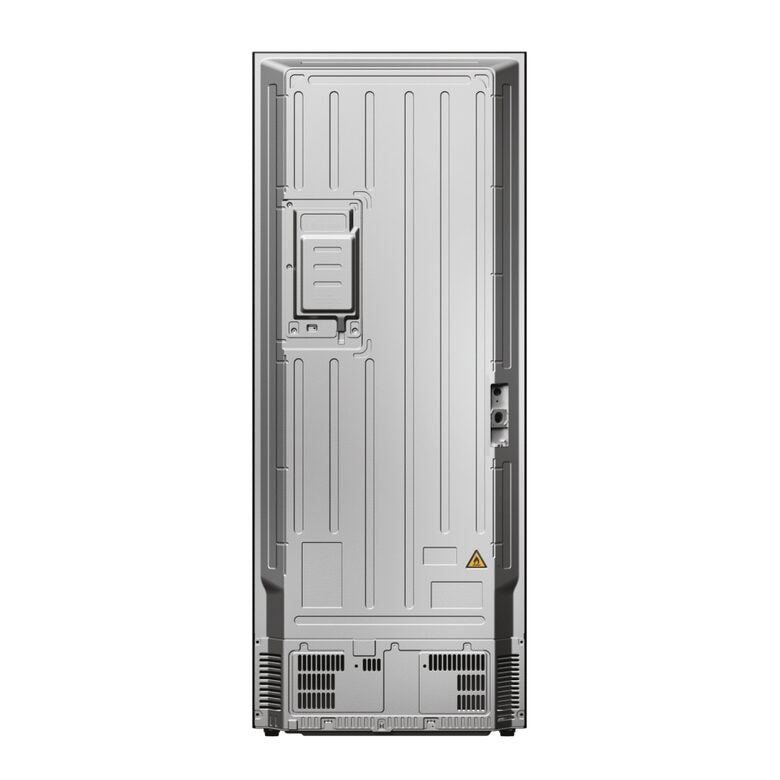 Haier HFR3718ENMM FD 70 Serie 3 Frigorifero Combinato A Libera Installazione, No Frost, Display, Classe E, Acciaio Inox