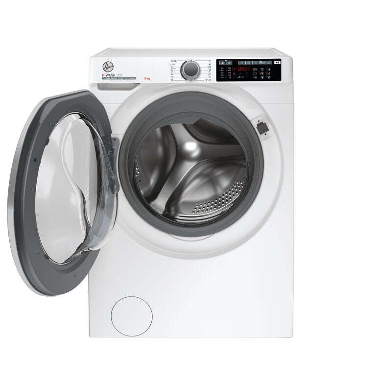 Hoover HW 29AMBS/1-S H-WASH 500 Lavatrice A Libera Installazione 9 Kg, 1200 Giri, Classe A, Motore Inverter, Bianco
