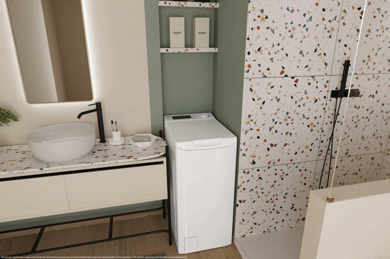 Candy TCA273D2-S ProWash 300 Lavatrice A Libera Installazione A Carica Dall'alto 7 Kg, 1200 Giri, Wi-Fi, 8 Cicli Rapidi, Classe D, Bianco