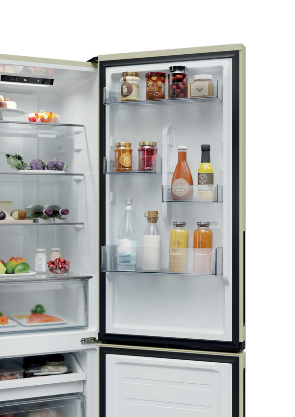 Candy CNCQ2T518EC City Fresco 300 Frigorifero Combinato A Libera Installazione, No Frost, Classe E, Crema
