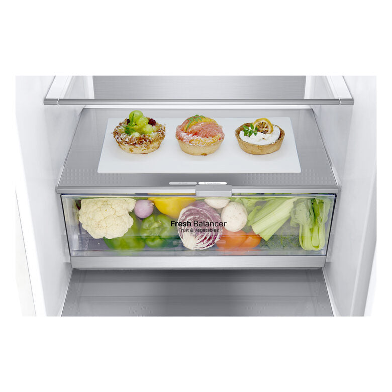 LG GBB72SWVGN Frigorifero combinato, Classe D, 384L, Wine Rack, No frost, Bianco