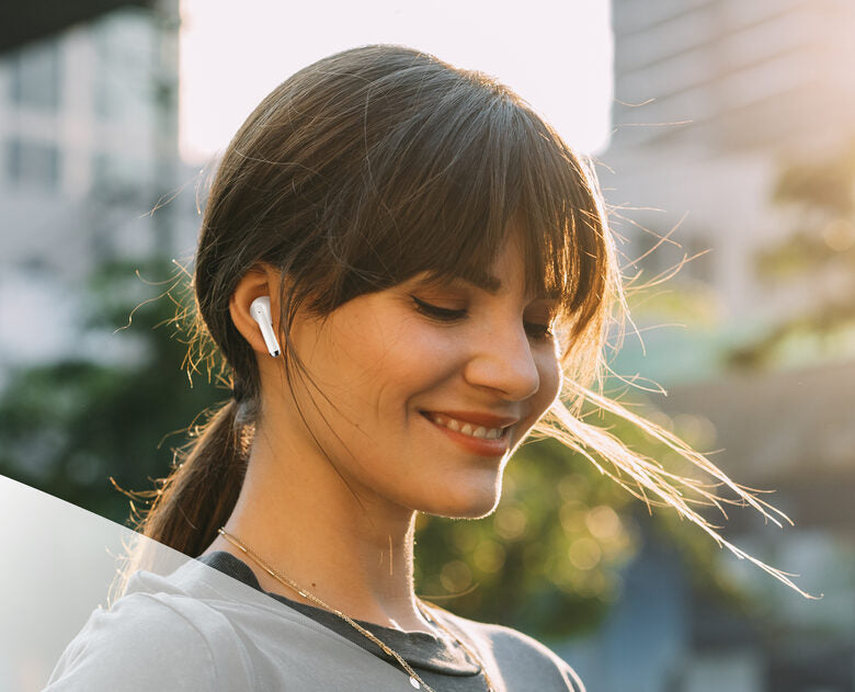 Music Sound Breeze Auricolare Bluetooth a capsula con case colorata