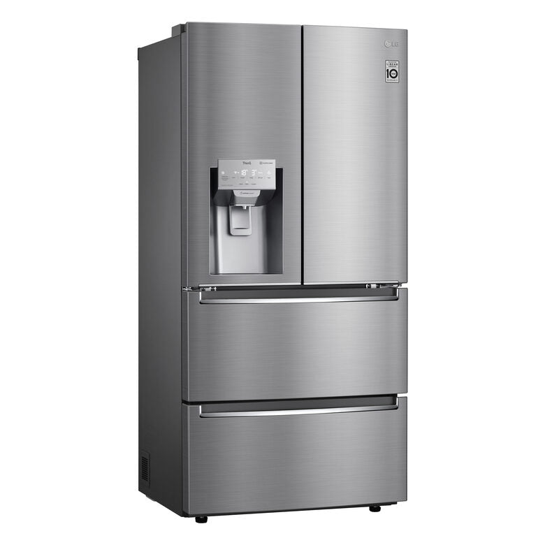 LG GML643PZ6F Frigorifero Multidoor Slim, Classe F, 517L, Dispenser con UVnano, Wi-Fi, Inox