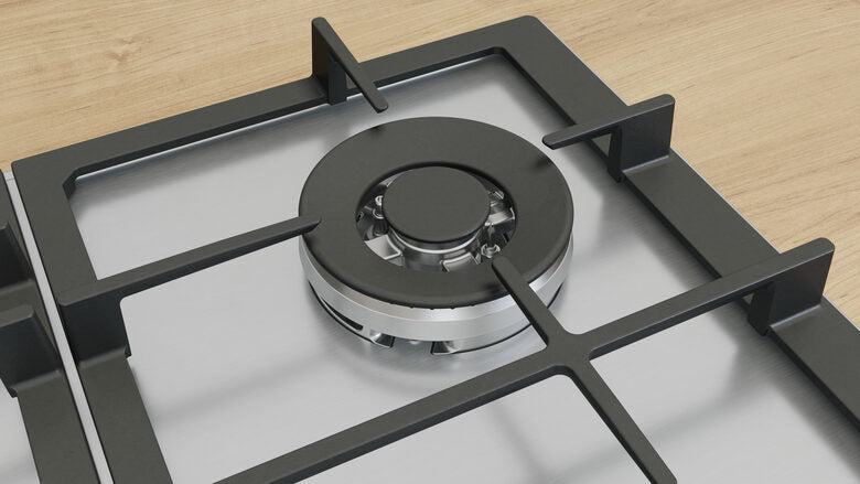 Bosch Serie 6 PCH6A5I90 Piano cottura a gas 60 cm 4 fuochi Acciaio Inox