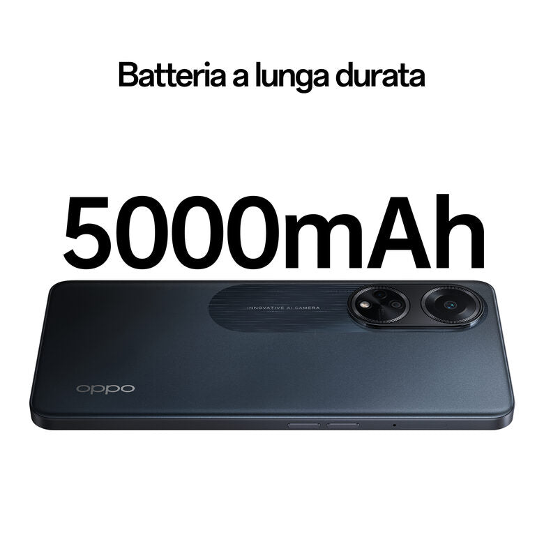 OPPO A98 5G Smartphone, AI Tripla fotocamera 64+2+2MP, Selfie 32MP, Display 6.72” 120HZ LDC FHD+, 5000mAh, RAM 8(Esp 4GB/6GB/8GB)+ROM 256GB (esp1TB), IPX4, Supporto Auto [Versione Italia], C