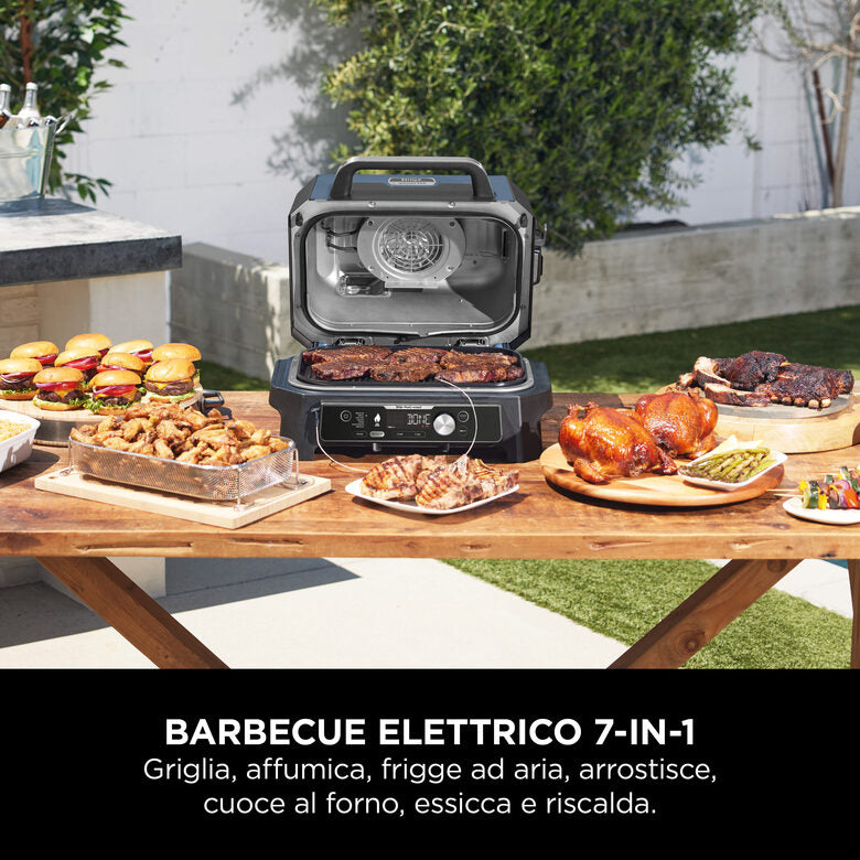 Ninja Barbecue elettrico e Affumicatore Woodfire Pro Connect XL OG901EU