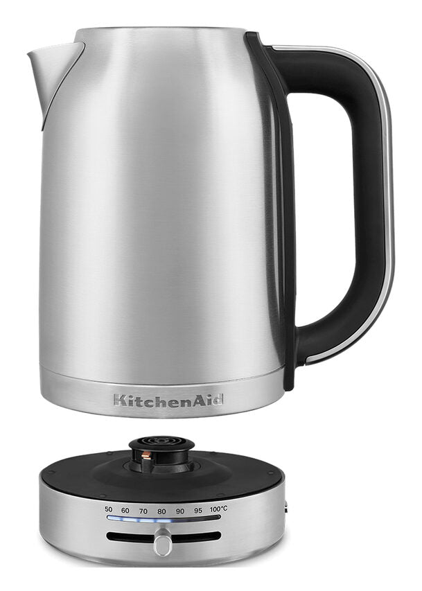 KitchenAid 5KEK1701ESX bollitore elettrico 1,7 L 2400 W Nero, Acciaio inox