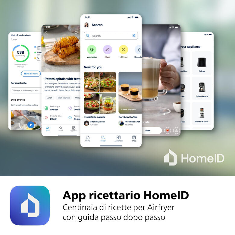 Philips Serie 1000 Airfryer con cestello flexi/doppio, friggitrice ad aria da 7.1L, 10 metodi di cottura, App per ricette NA150/00