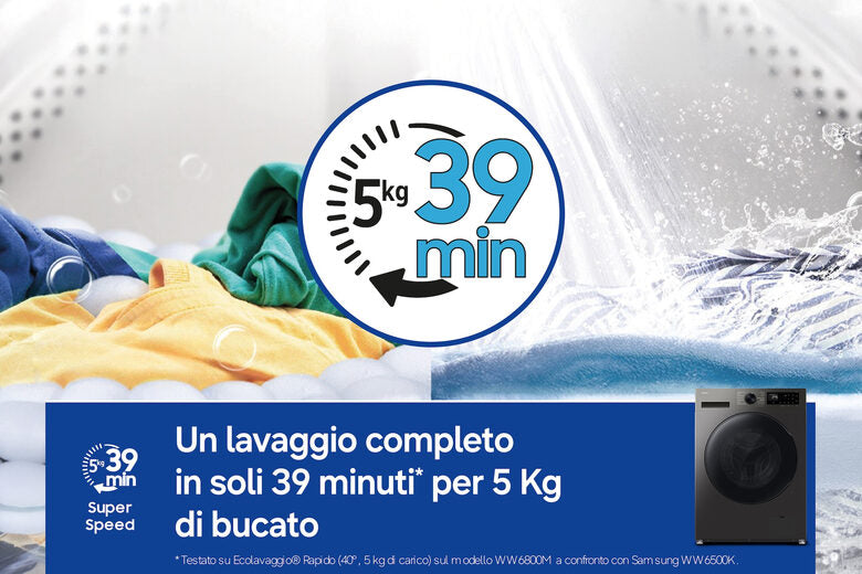 Samsung Lavasciuga ‎ Crystal Clean ‎9Kg + ‎6Kg WD90HG5U34BXET